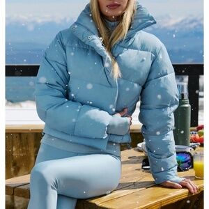 Alo Cropped Puffer Jacket